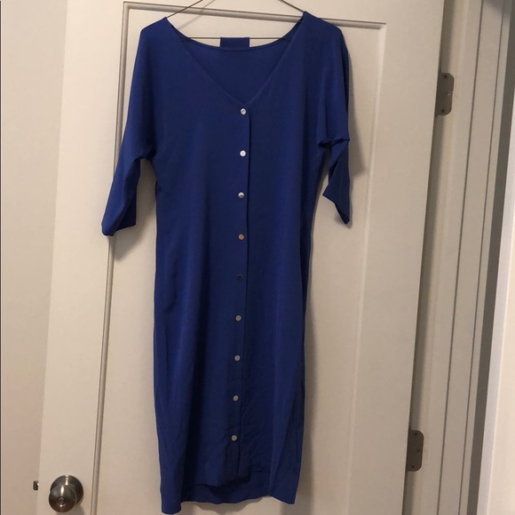 Diane Von Furstenberg Dress 3/4 Sleeve silk dress - Picture 2 of 2